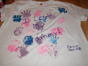 Grammys Birthday Handprint Shirt