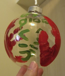 handprint ornament